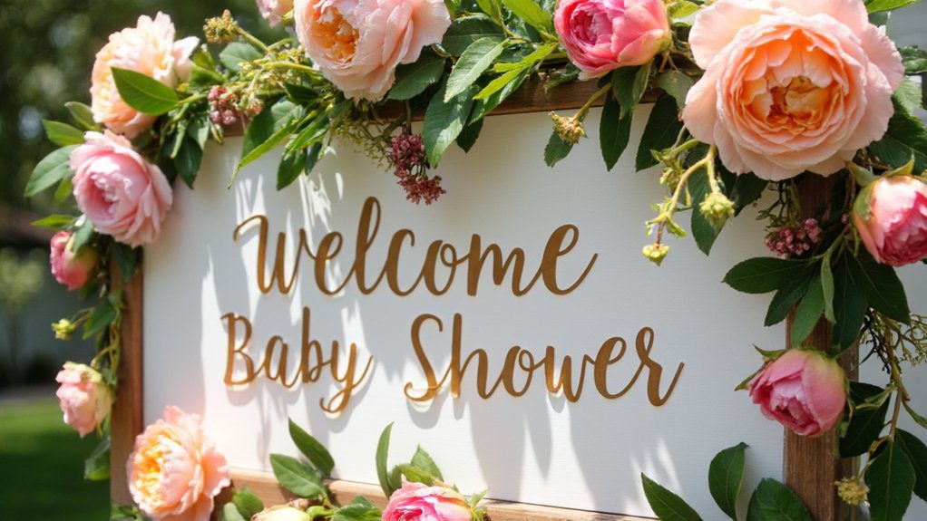 fresh flower baby shower